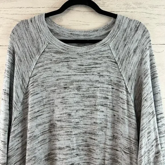 Aerie Heather Blue Gray Long Sleeve Pullover Sweater Size L - Picture 3 of 8